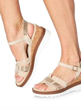 VANELi Caitlin Ankle Strap Wedge Sandals